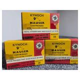 Kynoch 9m/m Mauser Cartridges