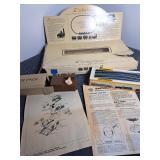 Vintage Train Set Box w/ Some Accessories