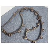 Antique Leather Strap w/Sleigh Bells