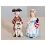 Vintage Enesco Patriotic Salt & Pepper Shakers