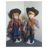 Vintage Geppeddo Porcelain Dolls