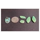 Spiderweb Turquoise & Green Opals