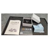 GRA -  Moissanite Ring