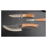 3) Knives, 6', 4' & 2 1/2' Blades