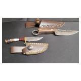 2) Knives w/ Sheaths 6' & 9'