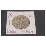 1943  Walking Liberty Silver Half Dollar
