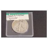 1928 S Walking Liberty Silver Half Dollar