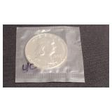 1963 Franklin Uncirculated Silver Half Dollar