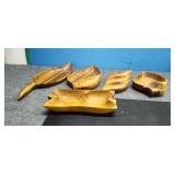 5 Wood Bowls