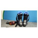 Saloman Ski Boots, Smith's Goggles