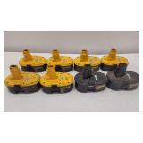 8) NIHM 18V Dewalt Batteries