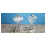 Vintage Princess Feather Kerosene Lamps