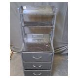 Furnulem Tall Nightstand w/Power Bank