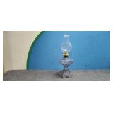 Antique Clear Glass Oil Lamp