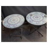 2 Folding Side Tables