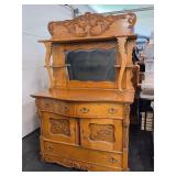 Antique Tiger Oak Sideboard