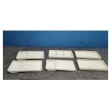 American cabinet co.milk glass Trays