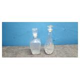 Two Crystal Decanters