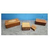 Wooden Trinket Boxes