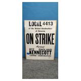 Vintage Steel Workers Sticke Sign