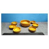 Wooden Salad Bowl Set
