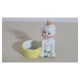 Vintage Ceramic Naked Mohawk Baby