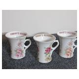 Antique Apothecary Advertising Cups