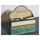 Vintage Tin Handy Quick Recipe Box