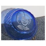 Vintage 1930's Federal Glass Shirley Temple Bowl
