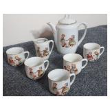 Vintage German Childrens Porcelain Tea Set