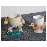 Vintage Porcelain Figural Egg Cups