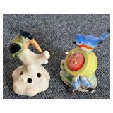 Vintage Porcelain Bird Pin Cushion & Other