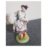 Vintage Porcelain Figurine Bud Vase