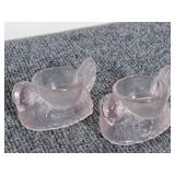 Vintage Pink Figural Egg Cups