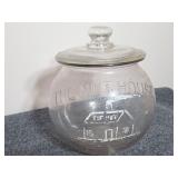 'The Nut House' Glass Store Display Jar