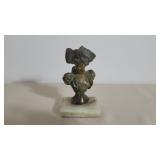 Antique Spelter Victorian Bust Bronze