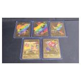 5) Pokemon Cards w/Foil