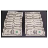 20) Sequential $2.00 Bill