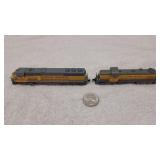 6001 Union Pacific Railroad Train Engine & Car