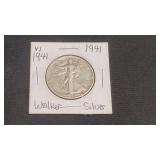 1941 Silver Walking Liberty Half Dollar