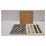 Very Nice Vintage Marble Chess Set