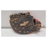 Vintage Rawlings All Leather Shell Baseball Mitt