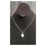 925 Necklace Small Chain w/ Pendant