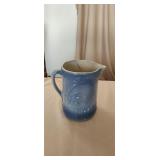 19th Century Blue & White Salt Glaze Pitcher