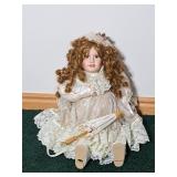 Vintage Motorized Porcelain Doll