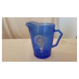 4.5' Hazel Atlas Shirley Temple Cobalt Blue Glass