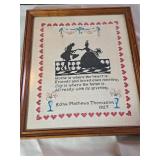 Vintage Cross-Stitch Sampler