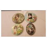 Antique Celluloid Portrait Buttons 6' - 9'