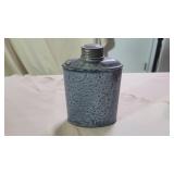 Early 1900s Antique Graniteware Enamel Flask