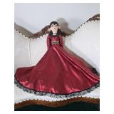 Antique Bed Doll w/Red Dress